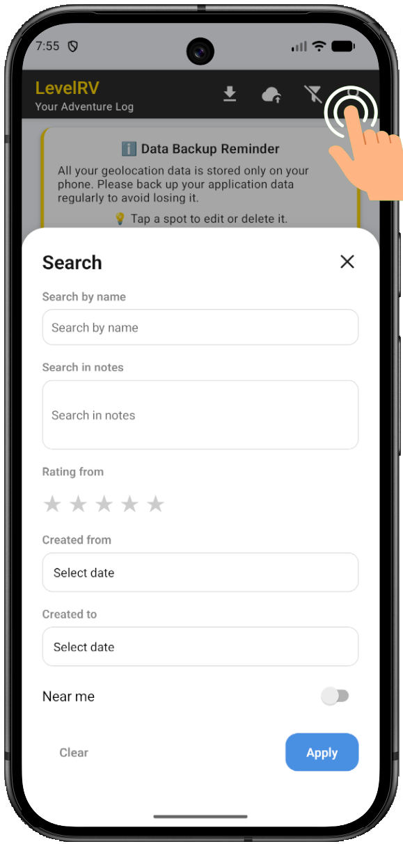 Searching Geo Location